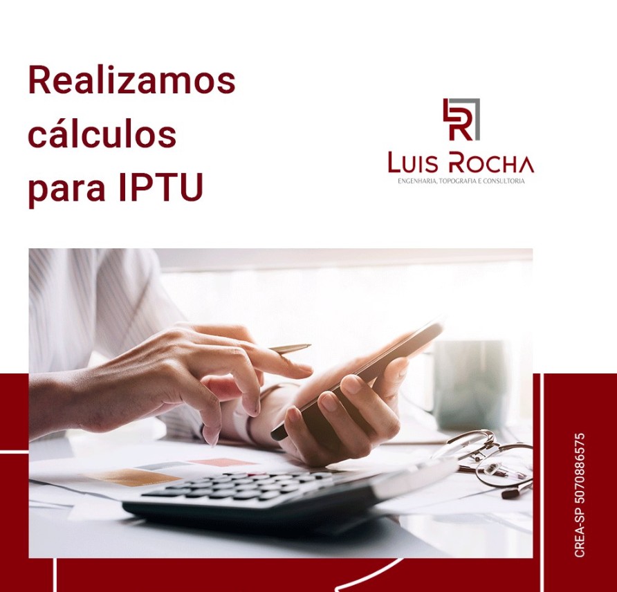 Cálculo de IPTU realizado pela Luis Rocha Engenharia