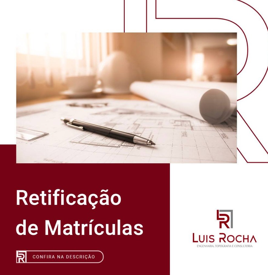 Retificação de matrícula com plantas técnicas